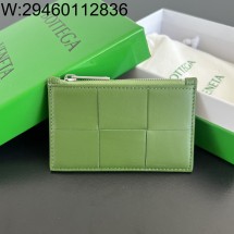 징 팩토리 보테가베네타 맥시 인트레치아토 지퍼 카드지갑 679843 11.8*7.5cm 그린