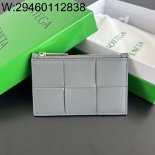 징 팩토리 보테가베네타 맥시 인트레치아토 지퍼 카드지갑 679843 11.8*7.5cm 라이트 그레이