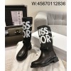 [327] 디올 D-메이저 부츠 블랙 테크니컬 패브릭 화이트 미스 디올 그래피티 프린트 앤 블랙 카프스킨