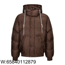 [잔디집2] 루이비통 블루종 점퍼 패딩 코튼 브라운 1AJBCK