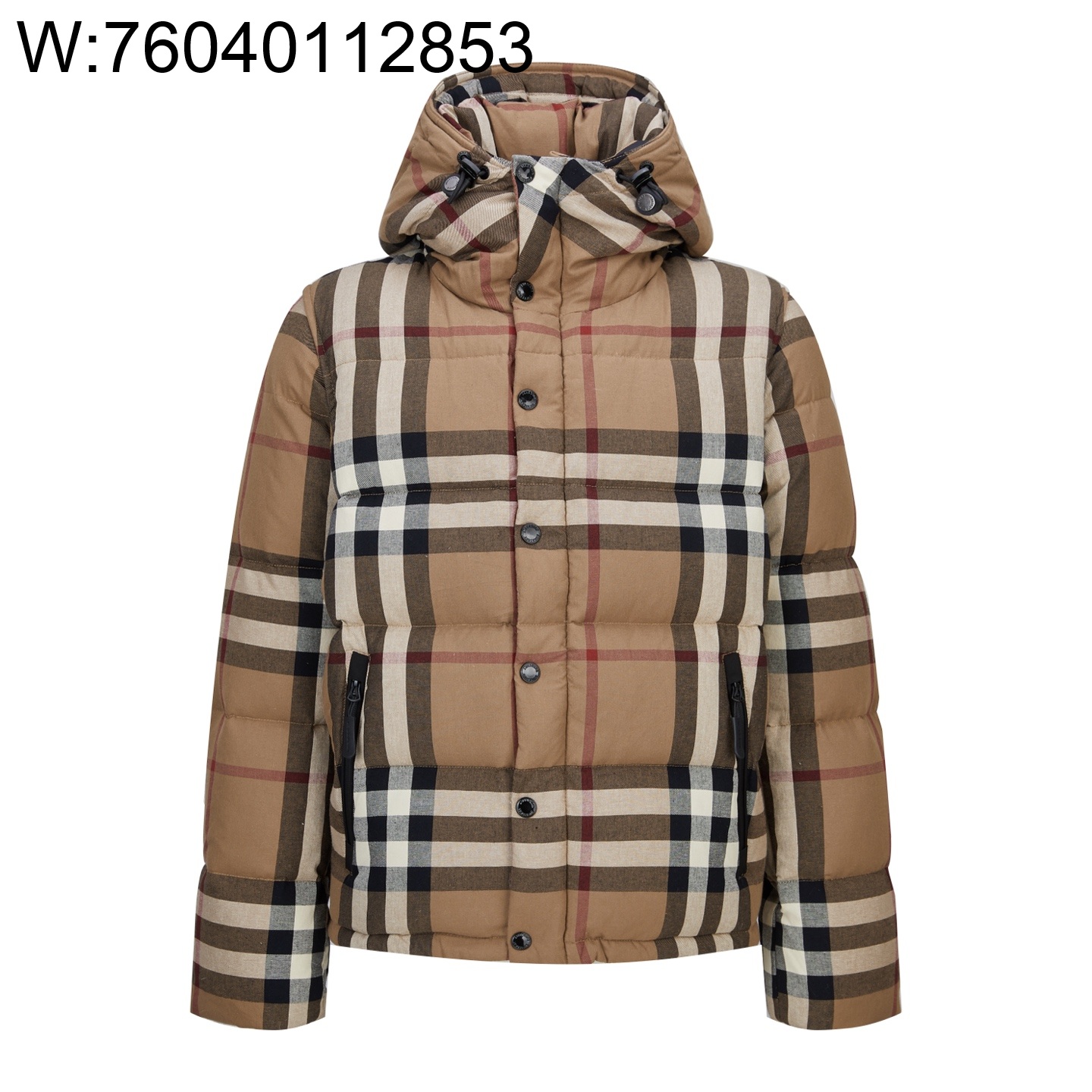 [잔디집2] 버버리 클래식 체크 소매 탈부착 패딩 브라운