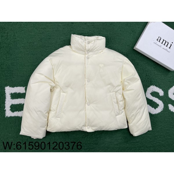 [잔디집1] 아미 ADC 순색 다운 자켓 패딩 아이보리