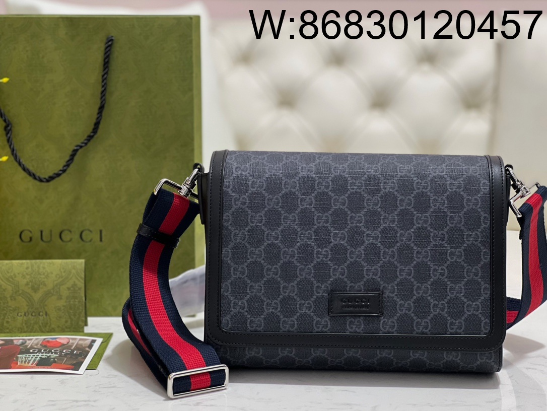 [JHL] 구찌 GG 크로스바디백 블랙 슈프림 771167 20*27*8cm