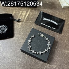 AGG 크롬하츠 빈티지 십자카 체인 팔찌 실버