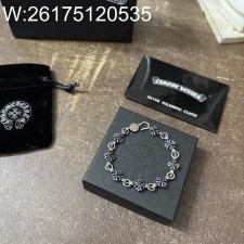 AGG 크롬하츠 빈티지 십자카 체인 팔찌 블루