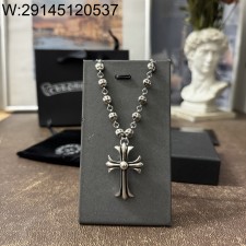 AGG 크롬하츠 십자가 펜던트 십자가 체인 목걸이 60cm