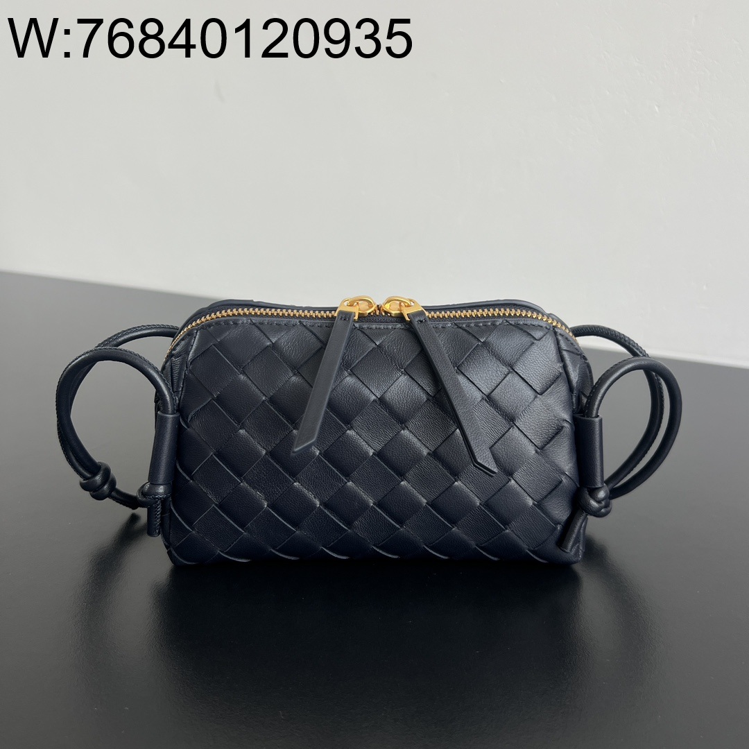 징 팩토리 보테가베네타 콘서트 파우치 794258 18.5*11.5*8.5cm 블랙 금장