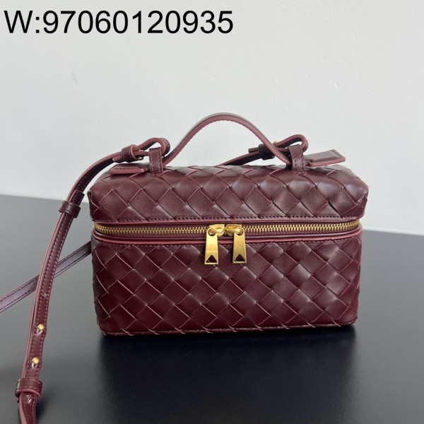 징 팩토리 보테가베네타 뱅뱅 배니티 케이스 789109 22*12.5*5cm 와인