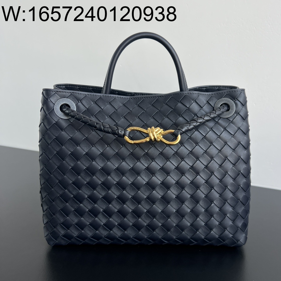 징 팩토리 보테가베네타 미디움 안디아모 743572 32.5*24*12cm 블랙