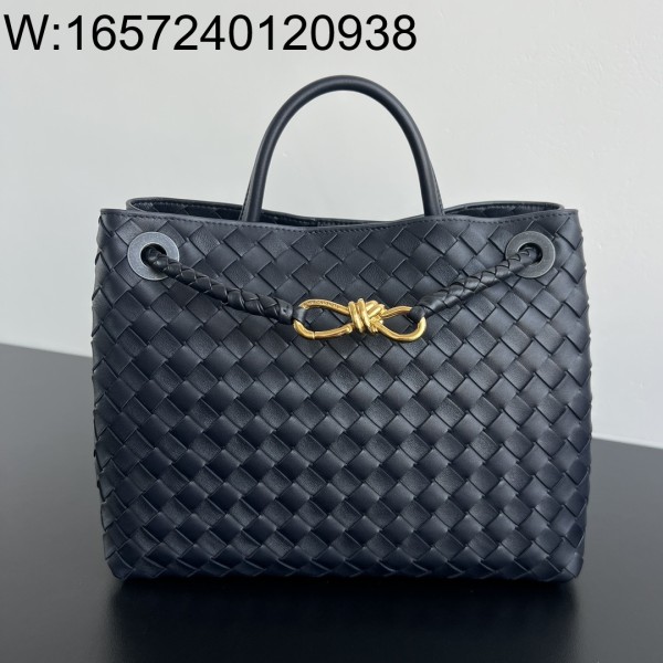 징 팩토리 보테가베네타 미디움 안디아모 743572 32.5*24*12cm 블랙