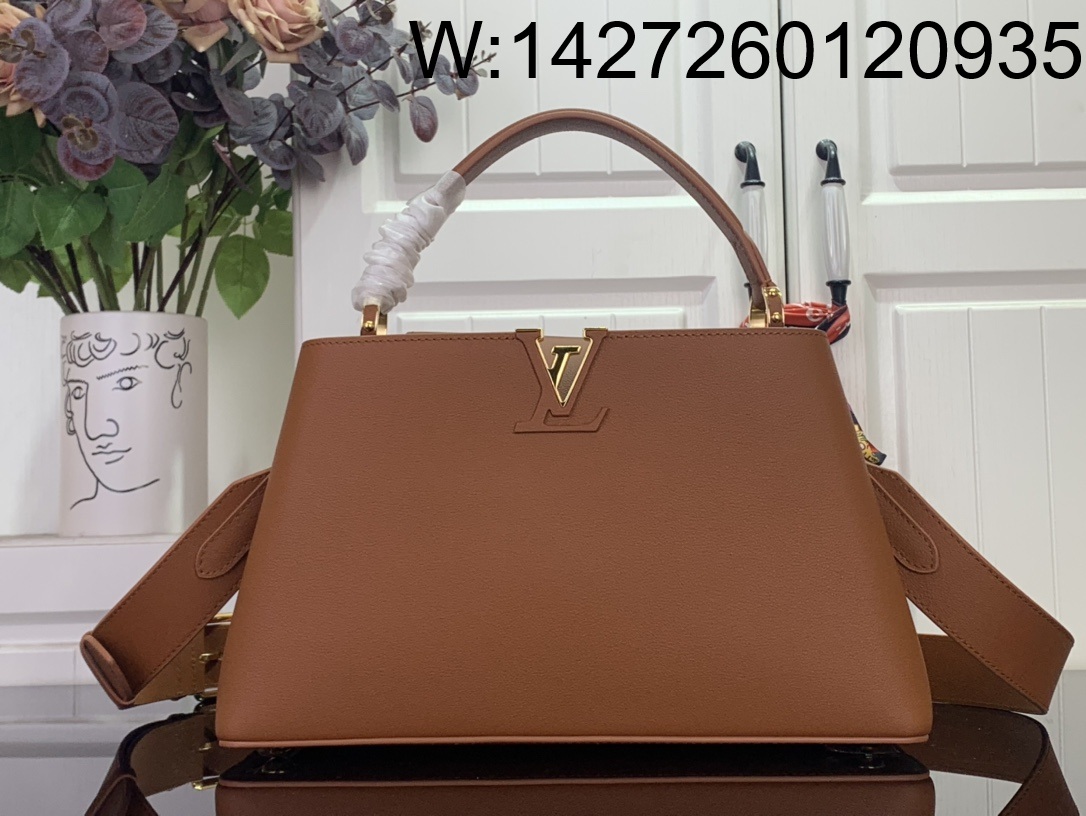 [88factory] 루이비통 카퓌신 MM 수플 M14371 33*24*12cm 브라운