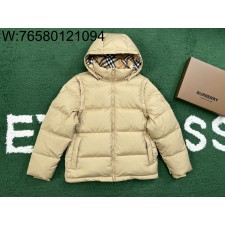 [잔디집1] 버버리 승마 로고 소매 탈부착 패딩 베이지