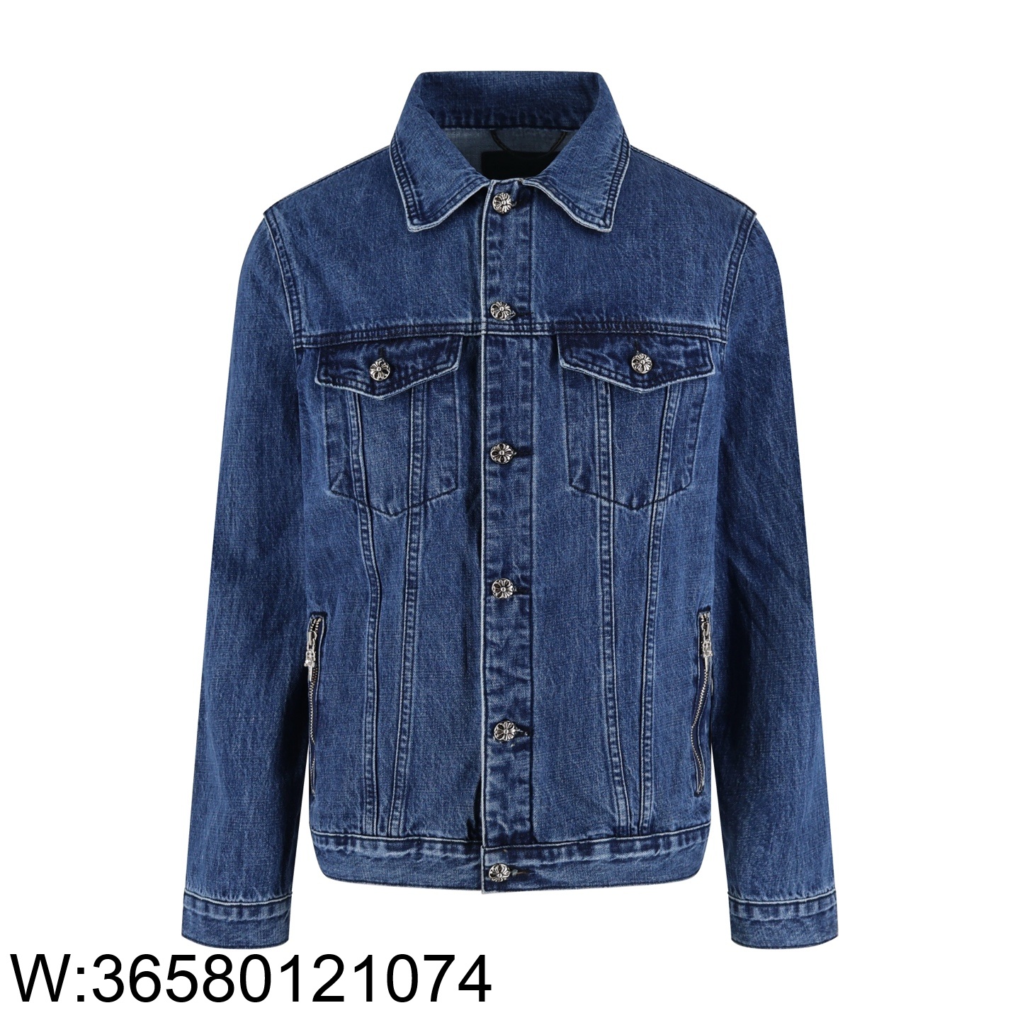 [잔디집2] 크롬하츠 워싱 데님 자켓 블루