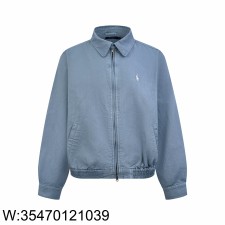 [잔디집2] 폴로 랄프로렌 로고 자수 지퍼 자켓 라이트 블루