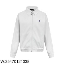 [잔디집2] 폴로 랄프로렌 로고 자수 지퍼 자켓 화이트