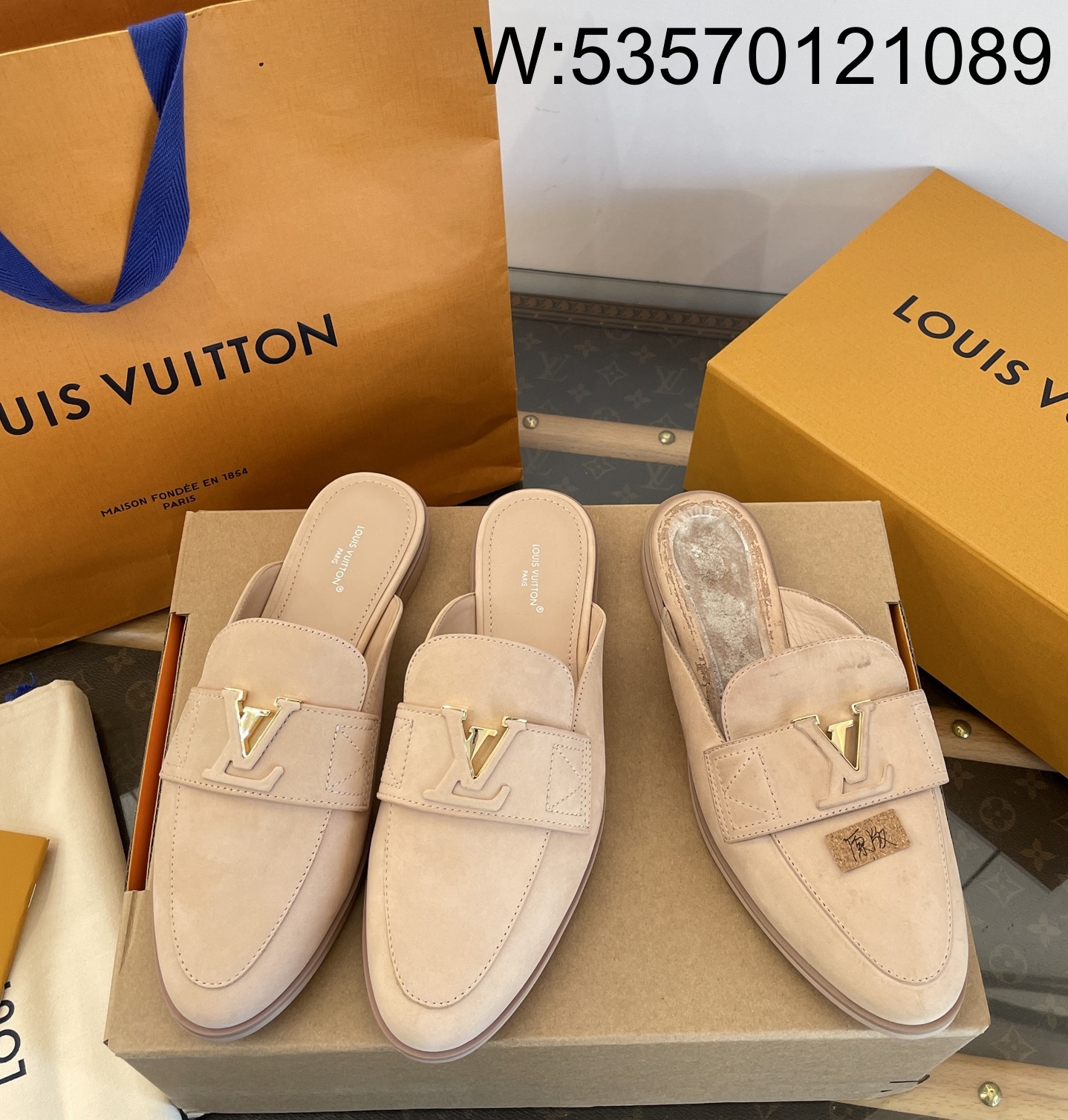 [DXJ] 루이비통 LV MARE FLEX 로퍼 슬리퍼 스웨이드