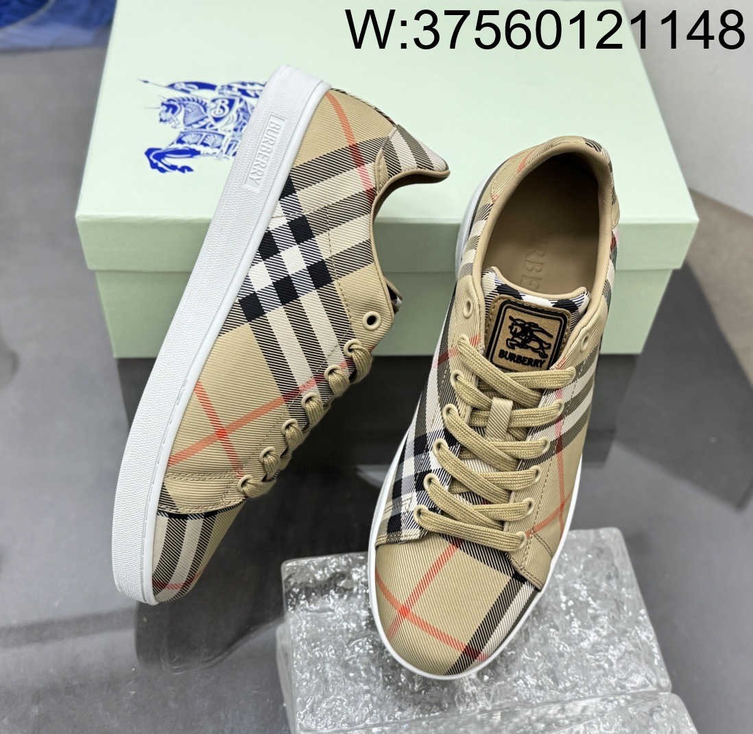[152] 버버리 체크 세트 스니커즈 샌드 베이지