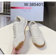 [AN3] 프라다 커플 삼각로고 스웨이드 스니커즈 라이트 그레이