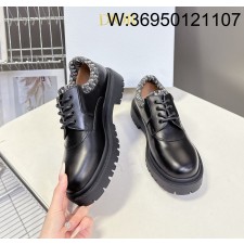 [AN3] 디올 이음 레더 구두 슈즈 오블리크 블루 베이지