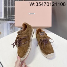 [AN3] 미우미우 캐쥬얼 스웨이드 스니커즈 다크 브라운