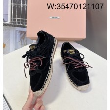 [AN3] 미우미우 캐쥬얼 스웨이드 스니커즈 블랙