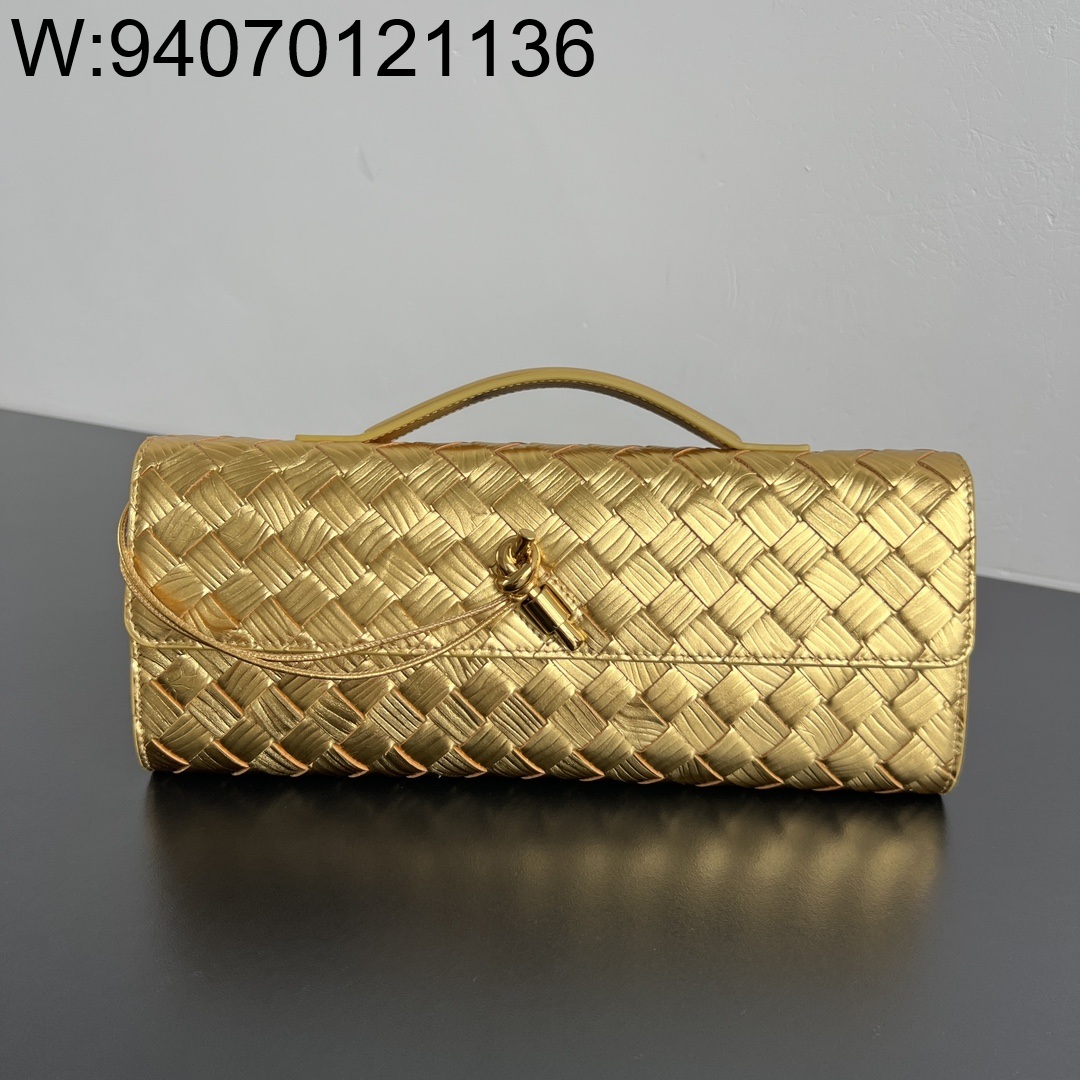 징 팩토리 보테가베네타 안디아모 클러치 741511 31*13*3cm 골드