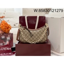 [JHL] 구찌 GG 엠블럼 스몰 숄더백 베이지 다크 브라운 847447 24*16.5*5.5cm