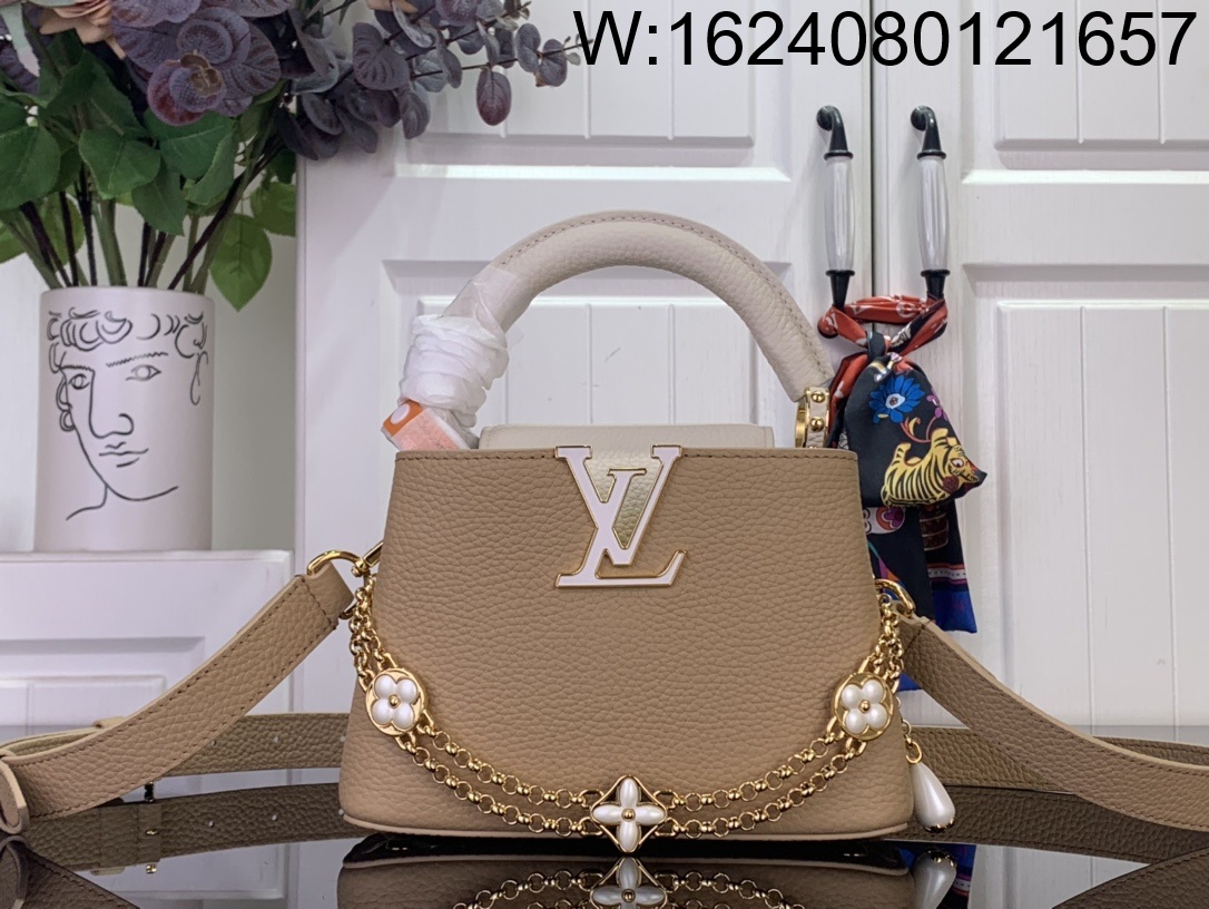 [88factory] 루이비통 카퓌신 미니 M25461 21*14*8cm 베이지