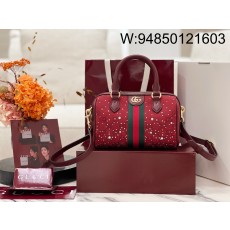 [JHL] 구찌 오피디아 크리스털 스몰 보스턴백 841294 21*13*11cm 레드