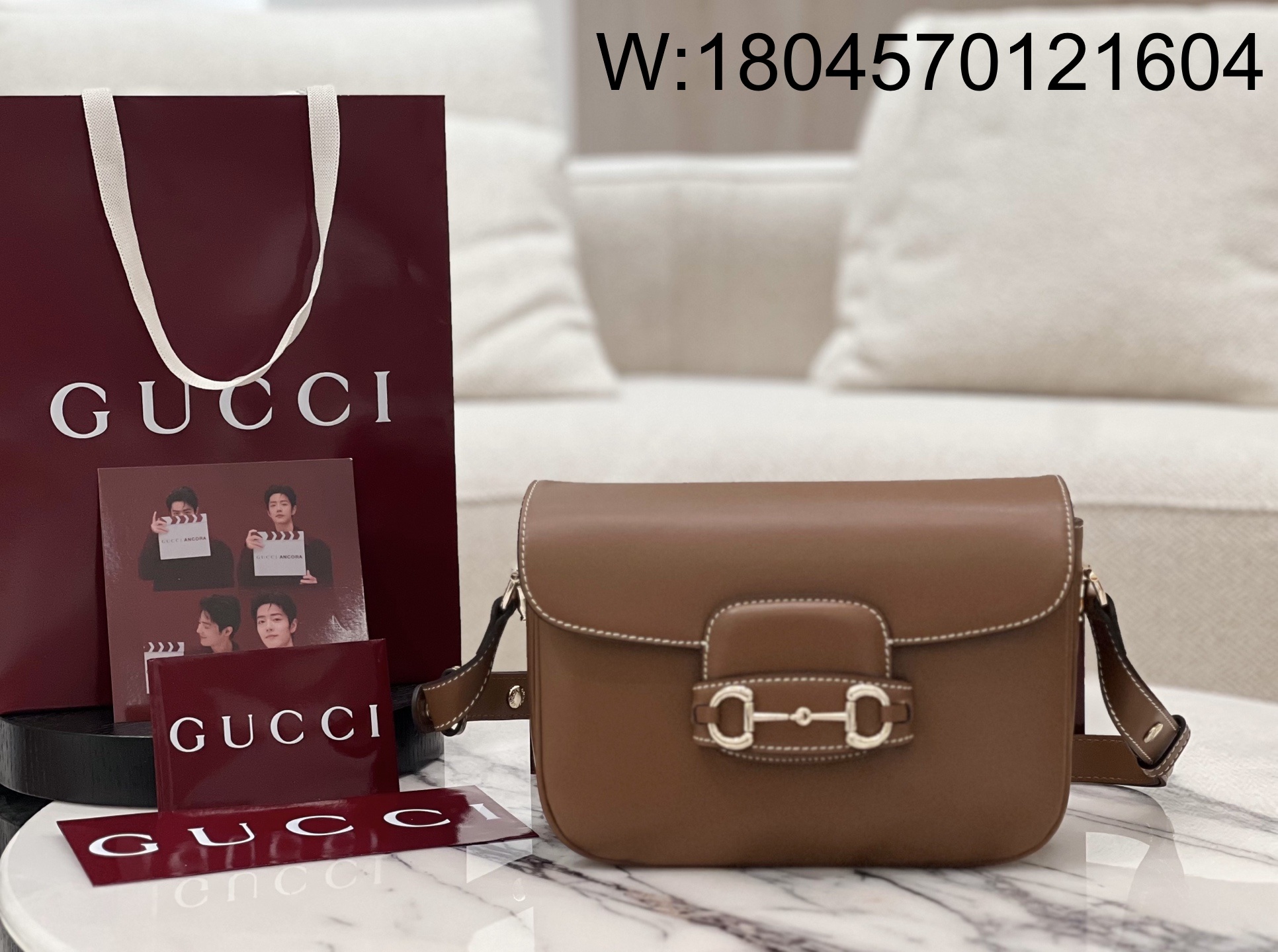 [JHL] 구찌 홀스빗 1955 스몰 숄더백 브라운 815178 26*17.5*10cm