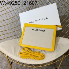 [dxg] 발렌시아가 캔버스 포쉐트 크로스백 26*19*5cm 옐로우