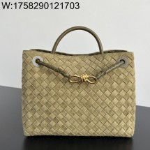 징 팩토리 보테가베네타 미디움 안디아모 743572 32.5*25*11cm 다크 올리브 스웨이드