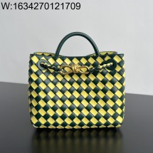 징 팩토리 보테가베네타 스몰 안디아모 배색 옐로우 그린 779152 25*20*10.5cm