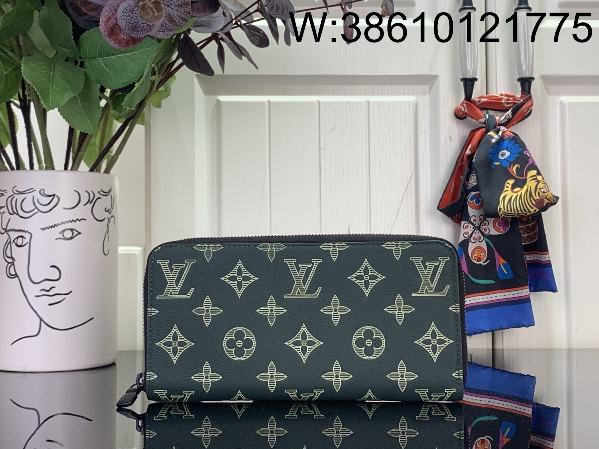 [88factory] 루이비통 지피 월릿 장지갑 흑녹색 M27178 21*10*2.5cm