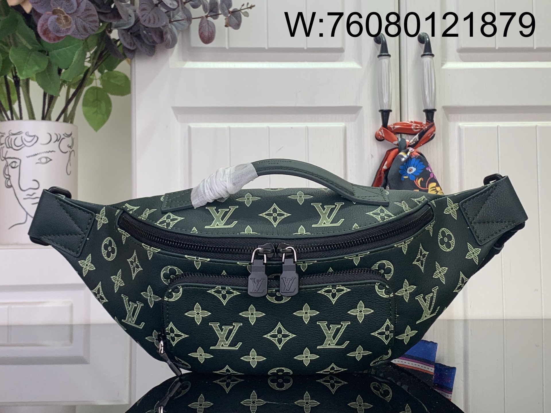 [88factory] 루이비통 러시 범백 M27153 15*8*30cm 흑녹색