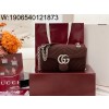 [JHL] 구찌 GG 마몽 스몰 숄더백 스웨이드 브라운 837280 23*14*6cm