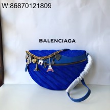 [dxg] 발렌시아가 수비니어 XS 벨트백 크로스백 스웨이드 29*19cm 블루