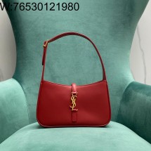 Pomegrante 생로랑 페이턴트 가죽 소재의 LE 5 A 7 호보백 657228 24.5*6*15cm 레드