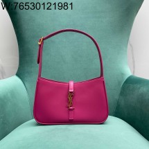 Pomegrante 생로랑 페이턴트 가죽 소재의 LE 5 A 7 호보백 657228 24.5*6*15cm 자홍색