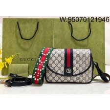 [JHL] 구찌 오피디아 미니 GG 숄더백 블루 GG 슈프림 722117 23*17*7cm