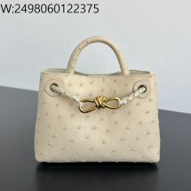 징 팩토리 보테가베네타 미니 안디아모 라이트 버터스카치 805232 20*15*7cm 타조가죽 