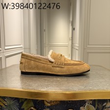 [QR5009] 디올 디올알프스 디올 보이 로퍼 스웨이드 카프스킨 카멜 여성용