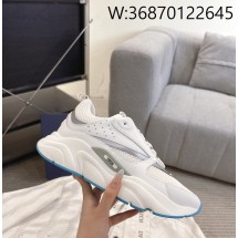 [327] 디올 B22 스니커즈 화이트 스카이 블루 카프스킨 남성용 4cm