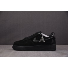 【PK】자 모란트 x 스왈로브스키 x 나이키 에어 포스 1 블랙 IQ9772-001