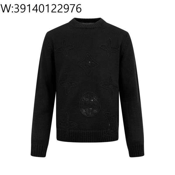 [잔디집2] 루이비통 엠벨리시드 니티드 크루넥 니트 블랙 1AJBWX