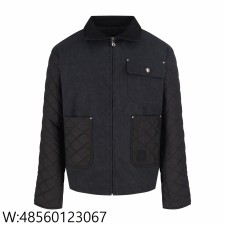 [잔디집2] 루이비통 LV 니고 이음 퀼팅 자켓 블랙