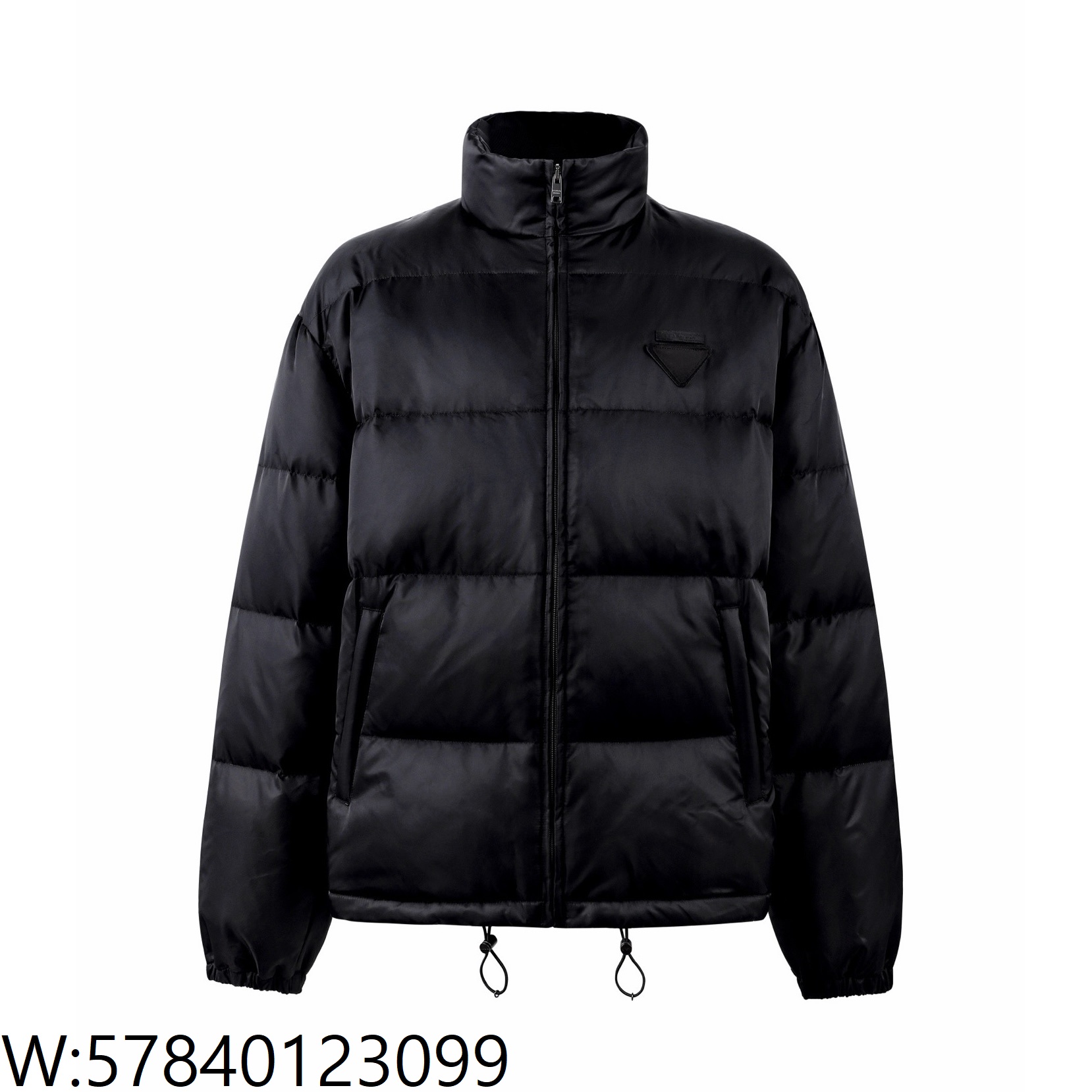 [잔디집2] 프라다 삼각 패치 블랙 패딩