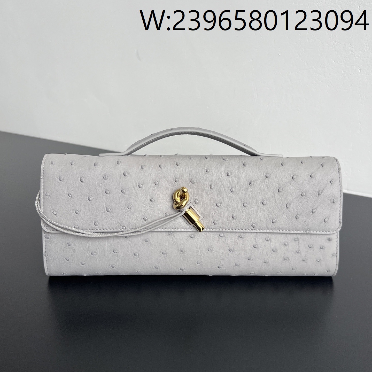 징 팩토리 보테가베네타 안디아모 클러치 타조가죽 스털링 805241 31*13*3cm 