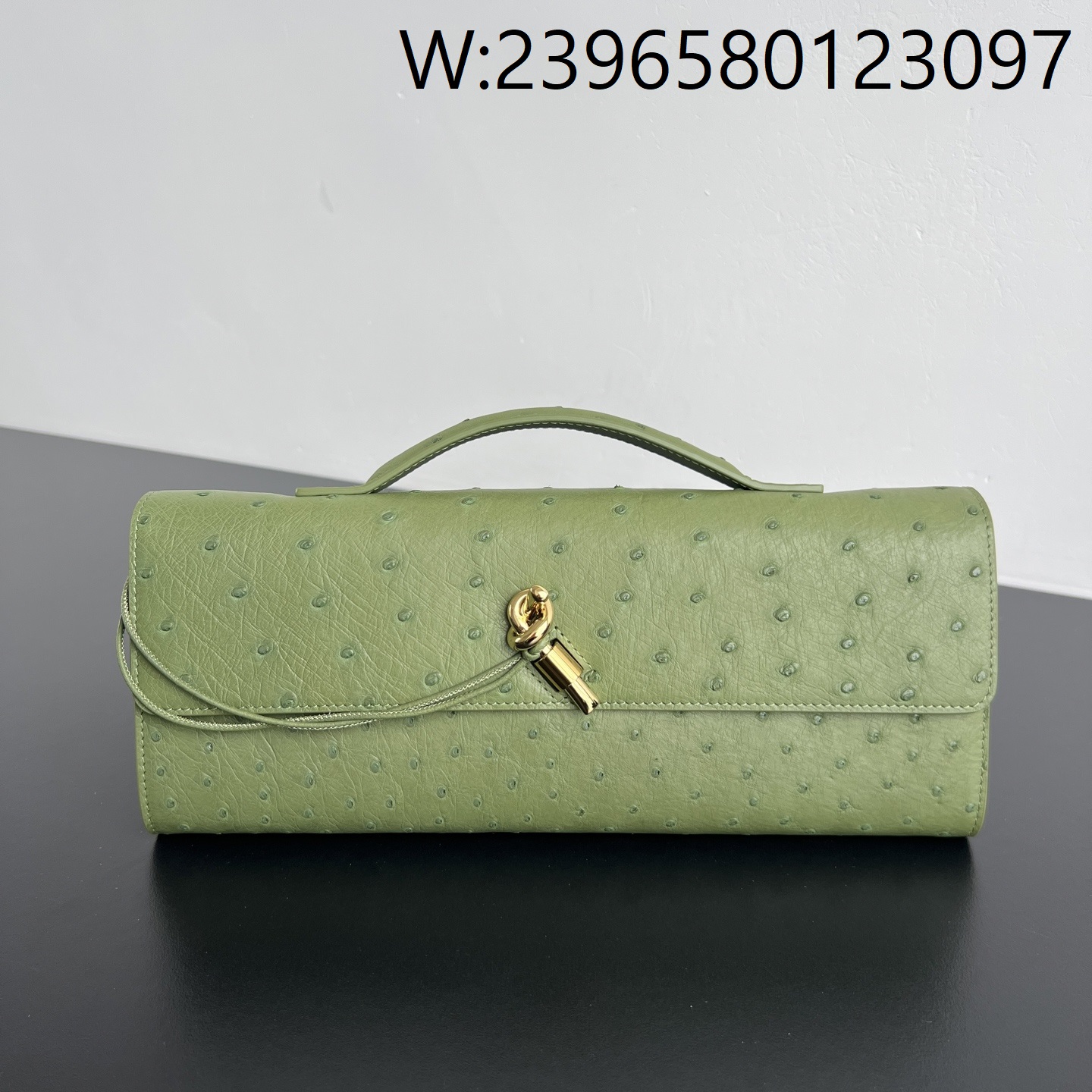 징 팩토리 보테가베네타 안디아모 클러치 타조가죽 말차 805241 31*13*3cm 