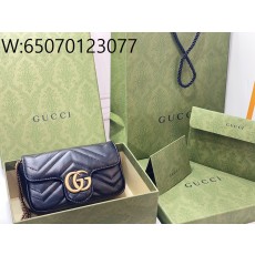 [JHL] 구찌 GG 마몽 마틀라세 슈퍼 미니백 블랙 476433 16.5cm